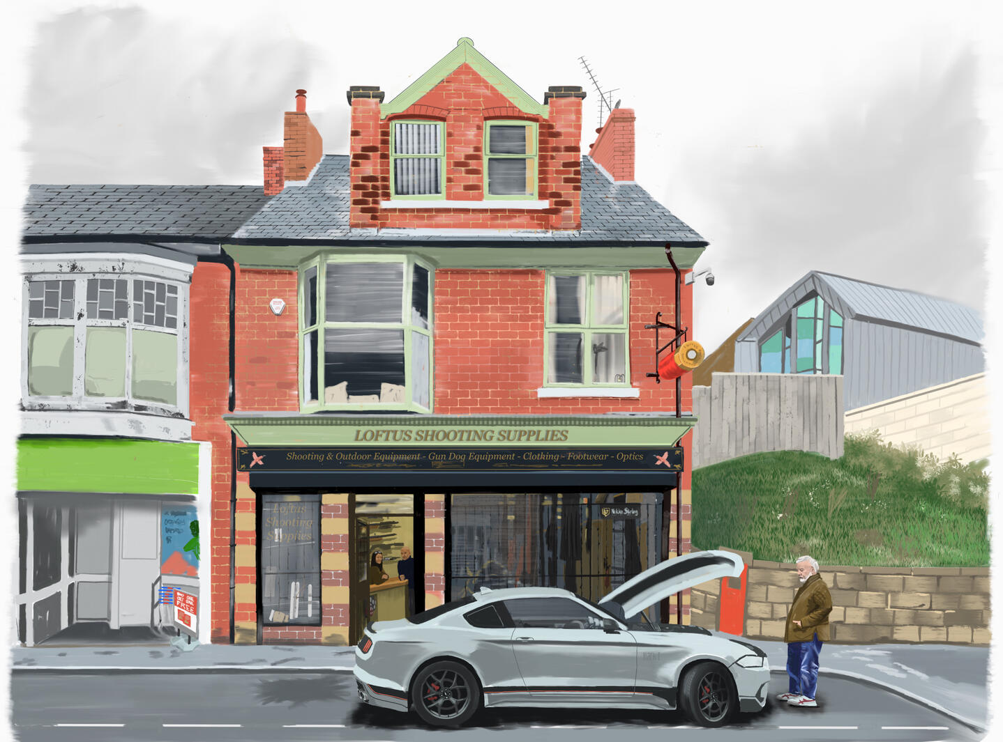 LOFTUS A curious moment in a forgotten corner of Yorkshire. Just two left of three. A3 print framed. 👉🏻 £200