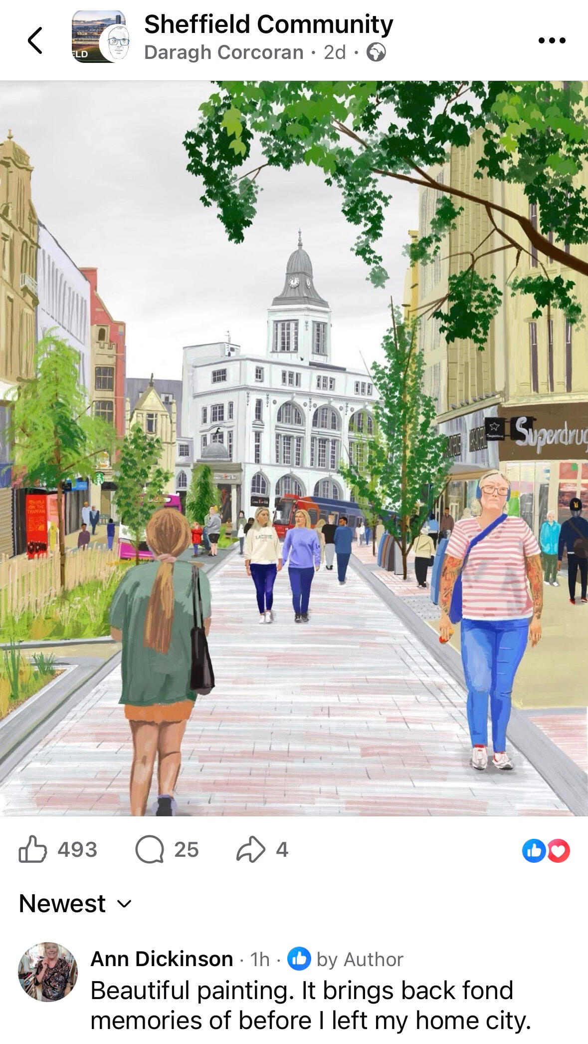 Sheffield Facebook Facebook page of Sheffield with local art