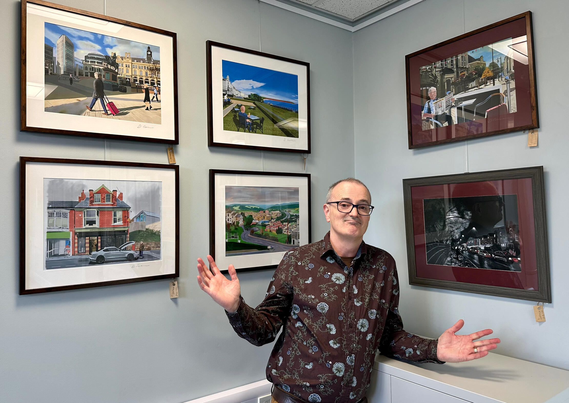 Worth Valley Yorkshire Wolds painting